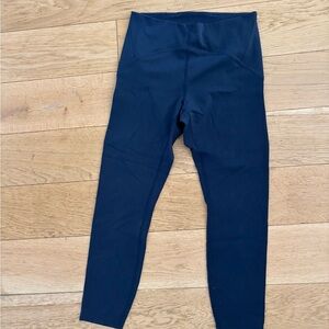 Lululemon Navy Power Thru High-Rise Leggings 25”